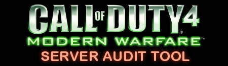 Call of Duty 4 Modern Warfare Server Audit Tool by gitman